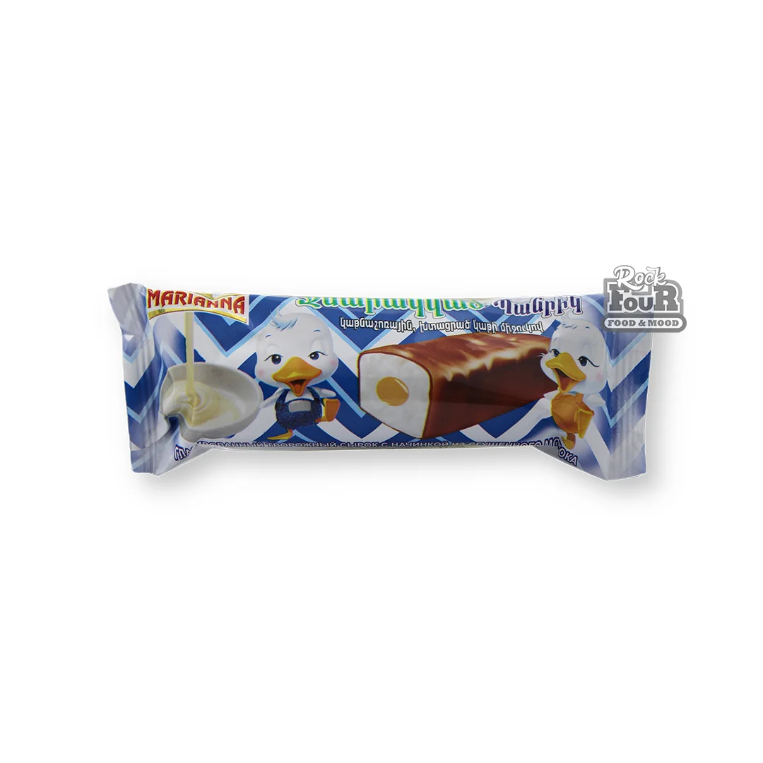 Glazed curd cheese with condensed milk filling "Marianna" 40g